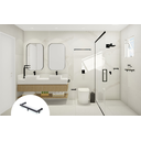 Ver imagem 2 de Porta Shampoo Banheiro em Aço Inox Black Matte Preto Fosco