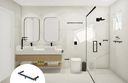 Ver imagem 2 de Porta Shampoo Banheiro em Aço Inox Black Matte Preto Fosco