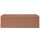 Ver imagem 4 de Kit Cabeceira Cama Box Queen 160cm com Calçadeira Baú Dália W01 Linho Rosê - Lyam Decor