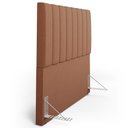 Ver imagem 3 de Kit Cabeceira Cama Box Queen 160cm com Calçadeira Baú Dália W01 Linho Rosê - Lyam Decor