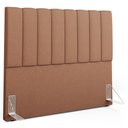 Ver imagem 7 de Kit Cabeceira Cama Box Queen 160cm com Calçadeira Baú Dália W01 Linho Rosê - Lyam Decor