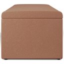 Ver imagem 4 de Kit Cabeceira Cama Box Queen 160cm com Calçadeira Baú Dália W01 Linho Rosê - Lyam Decor