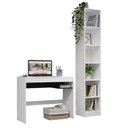 Ver imagem 3 de Escrivaninha Madesa Rubi + Estante Livreiro 6906 - Branco