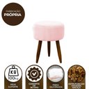 Ver imagem 5 de Puff Decorativo Redondo Pé Palito Herrero Cores Cor:rosa Bebe