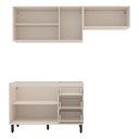 Ver imagem 3 de Cozinha Completa Koya 6 Portas 3 Gavetas 40250027 Creme - Politorno