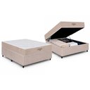 Ver imagem 2 de Cama Box Baú Crc Casal +Colchão D45 Genova Orthoflex 138x188