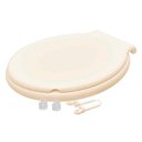 Ver imagem 2 de Assento Sanitario Almofadado Economico Oval Bege - Durin