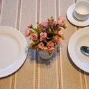 Ver imagem 3 de Toalha de Mesa Algodão Cru Caramelo Rustic Retangular 150 x 220