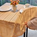 Ver imagem 7 de Toalha de Mesa Algodão Cru Caramelo Rustic Retangular 150 x 220