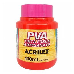 Tinta Pva Fosca para Artesanato 100ml Apv 3 Cores - Acrilex - 4