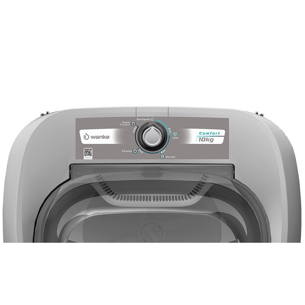 Máquina de Lavar 10kg Comfort Semi-automática Batedor Robusto Dispenser Sabão 220v Wanke - 4