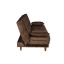 Ver imagem 2 de Sofá-cama Casal 3 Lugares Retrátil em Veludo Macio Espuma D26 Certificada Inmetro para Sala de Estar