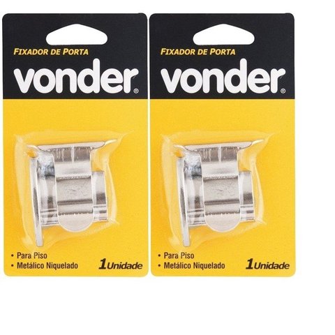 Kit com 02 Fixador de Porta de Pressão para Piso - Vonder