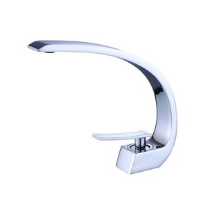 Torneira Curva com Misturador Monocomando Prizi Dense Cromad