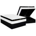 Ver imagem 1 de Cama Box Baú King: Colchão Molas Masterpocket Ensacadas Luckspuma Gold Line Elastic Gel + Base Crc