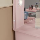 Ver imagem 4 de Penteadeira Camarim 9 Gavetas Classica Mila New C/led - Espelho - Gaveta Maquiagem - Rose