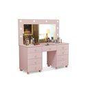 Ver imagem 7 de Penteadeira Camarim 9 Gavetas Classica Mila New C/led - Espelho - Gaveta Maquiagem - Rose