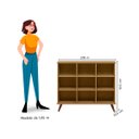 Ver imagem 4 de Nicho Organizador Retro Com Pés 6 Nichos Encanto Feliz -Freijo Toq Retro - ÉdeCasaMóveis                                                       