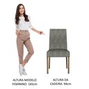 Ver imagem 3 de Kit 4 Cadeiras de Jantar 4255 Rustic/silver Madesa
