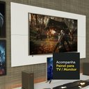Ver imagem 7 de Mesa para Computador Gamer e Painel para Tv até 50 Madesa - Branco
