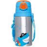 Copo/garrafa Térmica Infantil com Canudo Buba Alumínio Aventuras - 450 Ml - Pirata - 1