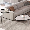 Ver imagem 2 de Jogo de Mesas Bergamo Preto Preto Fosco