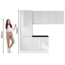 Ver imagem 5 de Kit Área de Serviço Madesa Acordes 100% Mdf com Armário, Balcão e Torre - Portas Branco