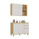 Ver imagem 4 de Cozinha Compacta 100 MDF 2 Peças com Tampo 120cm Aura Luciane Móveis