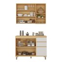 Ver imagem 4 de Cozinha Compacta 100 Mdf 2 Peças com Tampo 120cm Aura Luciane Móveis