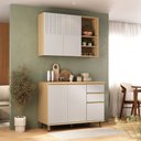Ver imagem 1 de Cozinha Compacta 100 MDF 2 Peças com Tampo 120cm Aura Luciane Móveis