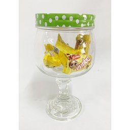 Baleiro Vidro Bomboniere Pote C/ Tampa Rosca Kit 3 Peças - 4