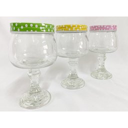 Baleiro Vidro Bomboniere Pote C/ Tampa Rosca Kit 3 Peças - 3