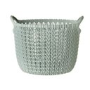 Ver imagem 2 de Cesto Organizador Knit Trançado Redondo 3 Litros Cinza Keter