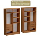 Ver imagem 5 de Guarda Roupa Casal 8 Portas 6 Gavetas Freijo Branco Brasil Yescasa