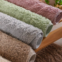 Ver imagem 5 de Tapete Banheiro Oval 40x60 Kapazi Lavável Algodão Rosa Claro