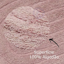 Ver imagem 2 de Tapete Banheiro Oval 40x60 Kapazi Lavável Algodão Rosa Claro