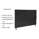 Ver imagem 3 de Cabeceira Cama Box Queen 160cm Camboriú Suede Preto e Frame