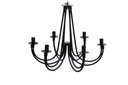 Ver imagem 4 de Lustre Luminária Ferro Teto 6 Braços Duplo Pendente Artesanal Tipo Candelabro