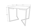 Ver imagem 4 de Mesa Industrial Base Ferro Preto em V Tampo 90x90 Canela 4 Cadeiras Eames Madeira Assento Preto