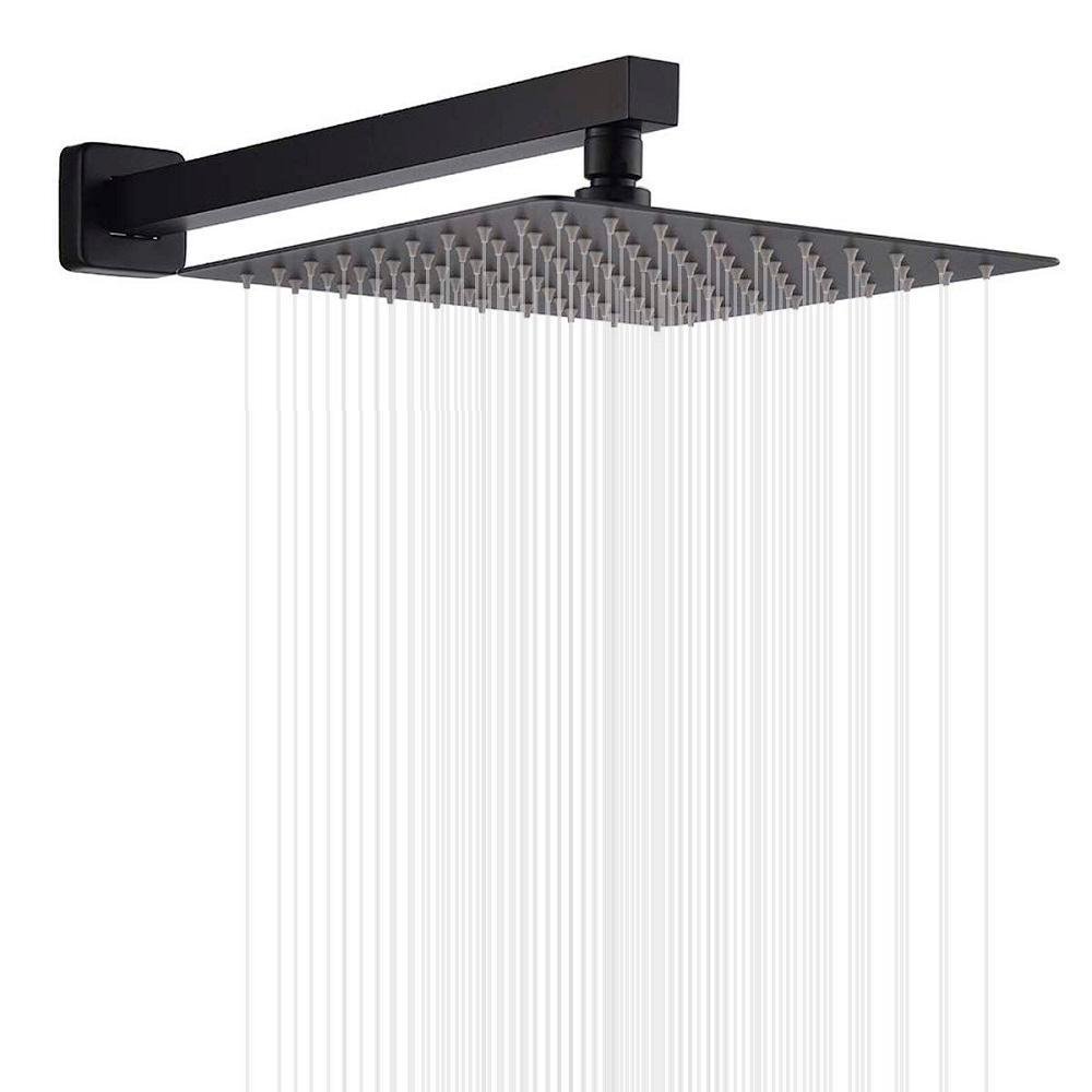 Kit Ducha Quadrada Preto Inox 20x20 Parede Padrão Docol - 2