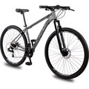 Ver imagem 2 de Bicicleta Aro 29 Krw Alumínio Shimano 24 Vel Freio a Disco Suspensão S4 15.5 Grafite-preto