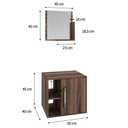 Ver imagem 4 de Conjunto Balcão e Espelheira Soft 500 Perffect Acetinado Nogal