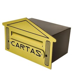 Caixa de Correio Ouro Escovado Numeral 4n - 1