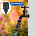 Ver imagem 7 de Mangueira De Jardim 30m Metros Reforçada Trançada + Torneira Reforçada + Suporte + Fita Veda Rosca |