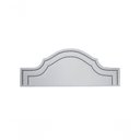 Ver imagem 2 de Cabeceira Casal Luxo 140x60 Courino Branco Tachas Fumê
