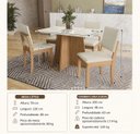 Ver imagem 2 de Mesa Lótus com Tampo e 4 Cadeiras Luna