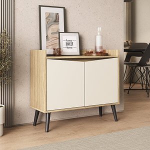Buffet Aparador 2 Portas Retrô 88cm