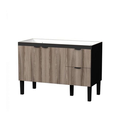 Gabinete de Cozinha 1,14m Mdp - Design Moderno e Resistente Preto/tamarindo