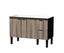 Ver imagem 1 de Gabinete de Cozinha 1,14m Mdp - Design Moderno e Resistente Preto/tamarindo