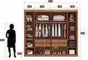Ver imagem 3 de Guarda Roupa Brusque com Espelho 4 Gavetas Nh Rei de Casa Cumaru